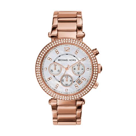 michael kors kadın saat gold|michael kors rose gold set.